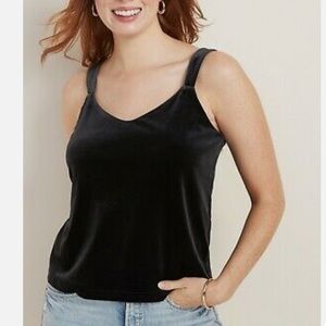 Old Navy Black Velvet Shirt